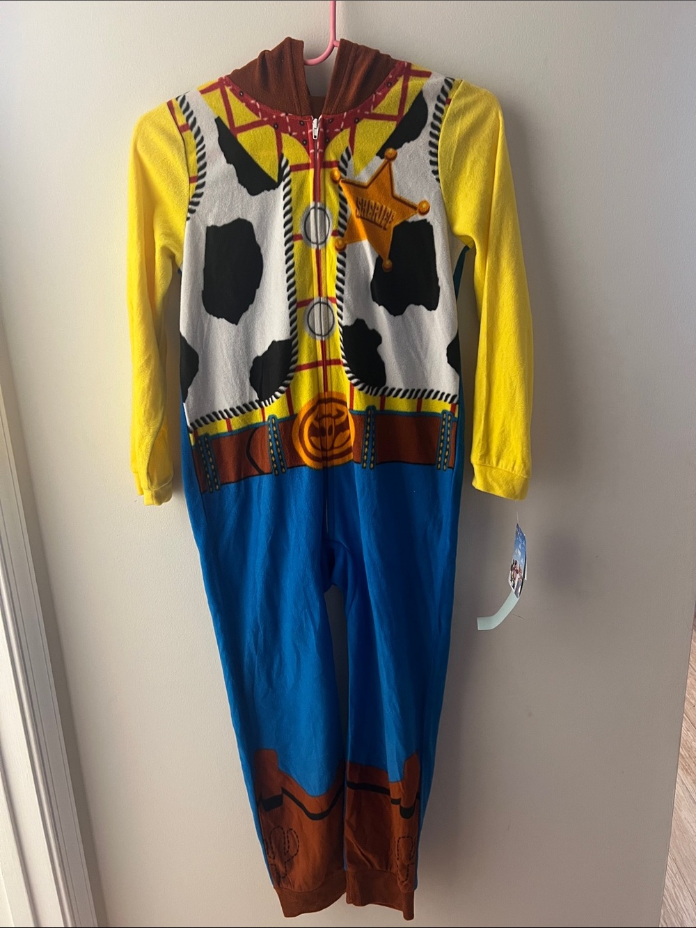 Cowboy Sheriff One-Piece Costume - Yellow, Blue, Brown